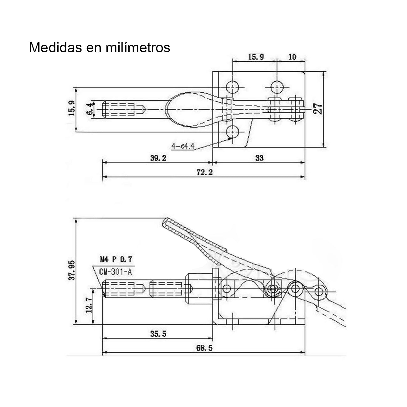 Prensa rápida horizontal de 45kg